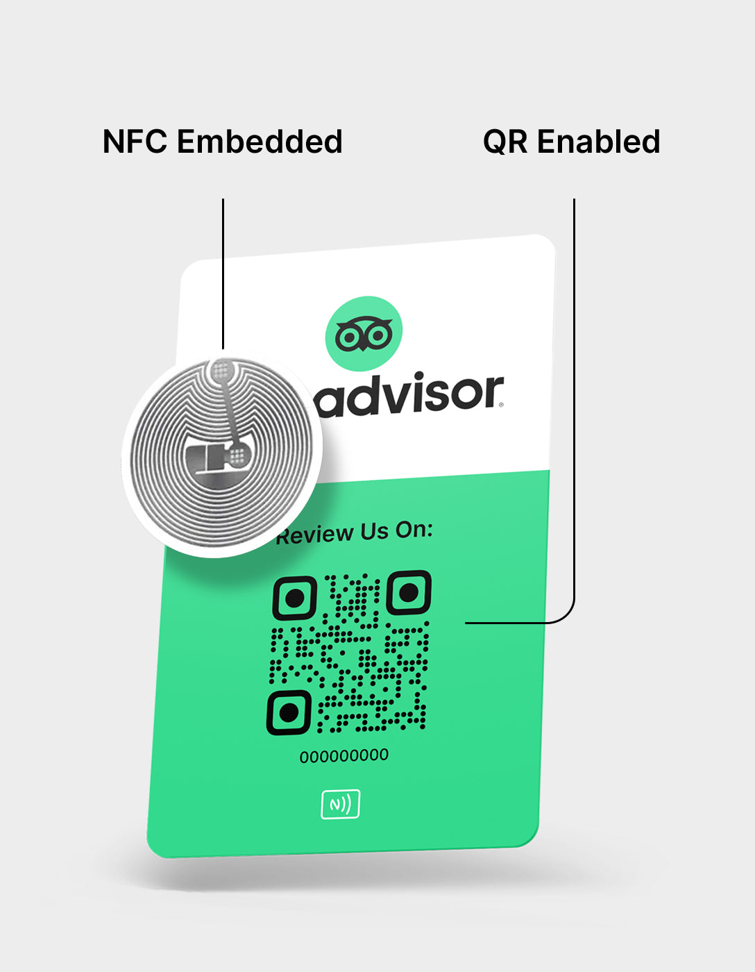 Tarjeta NFC de Reseñas - Tripadvisor